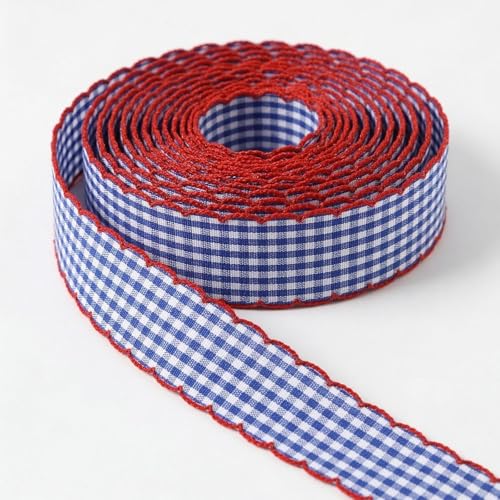 Holiday Bow Ribbons for Holiday Birthday Accessory Decor Navy Blue Plaid Ribbon Bows Accessories for Crafting Gift Wrapping Decorations