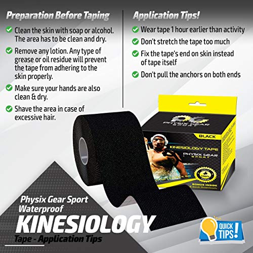 Physix Gear Sport BLACK-TAPE-2-NEWUK Physix Gear Kinesiology Tape Pro thumb #1
