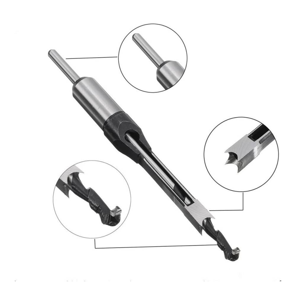 1 SZTUK 6-30mm Wiertła Kręte HSS Bity Wiertła Do Obróbki Drewna Śruba Dłuta Dłuta Zestaw Wierteł DIY Meble Kwadratowy Otwór Rozszerzony Piła (Kolor: 18 MM)