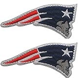 New England Patriots Embroidered NFL Patch Hook and Loop Fasteners Backing Patches Badge Emblem Sign Applique Tactical Military Morale Patch 2.76