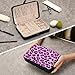 Haskirky Fashion Leopard Print Jewelry Box Portable PU Leather Travel Jewelry Organize for Women Jewelry Storage Display Holder for Ring, Necklace, Earring