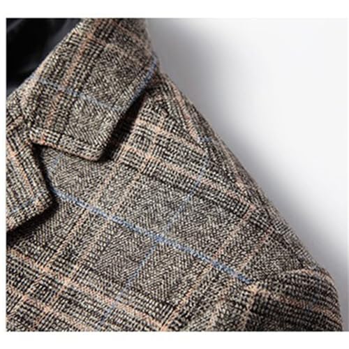 Men's Plaid Blazer Business Sports Coat Slim Fit Plaid Suit Jackets Blazer for Wedding Party4