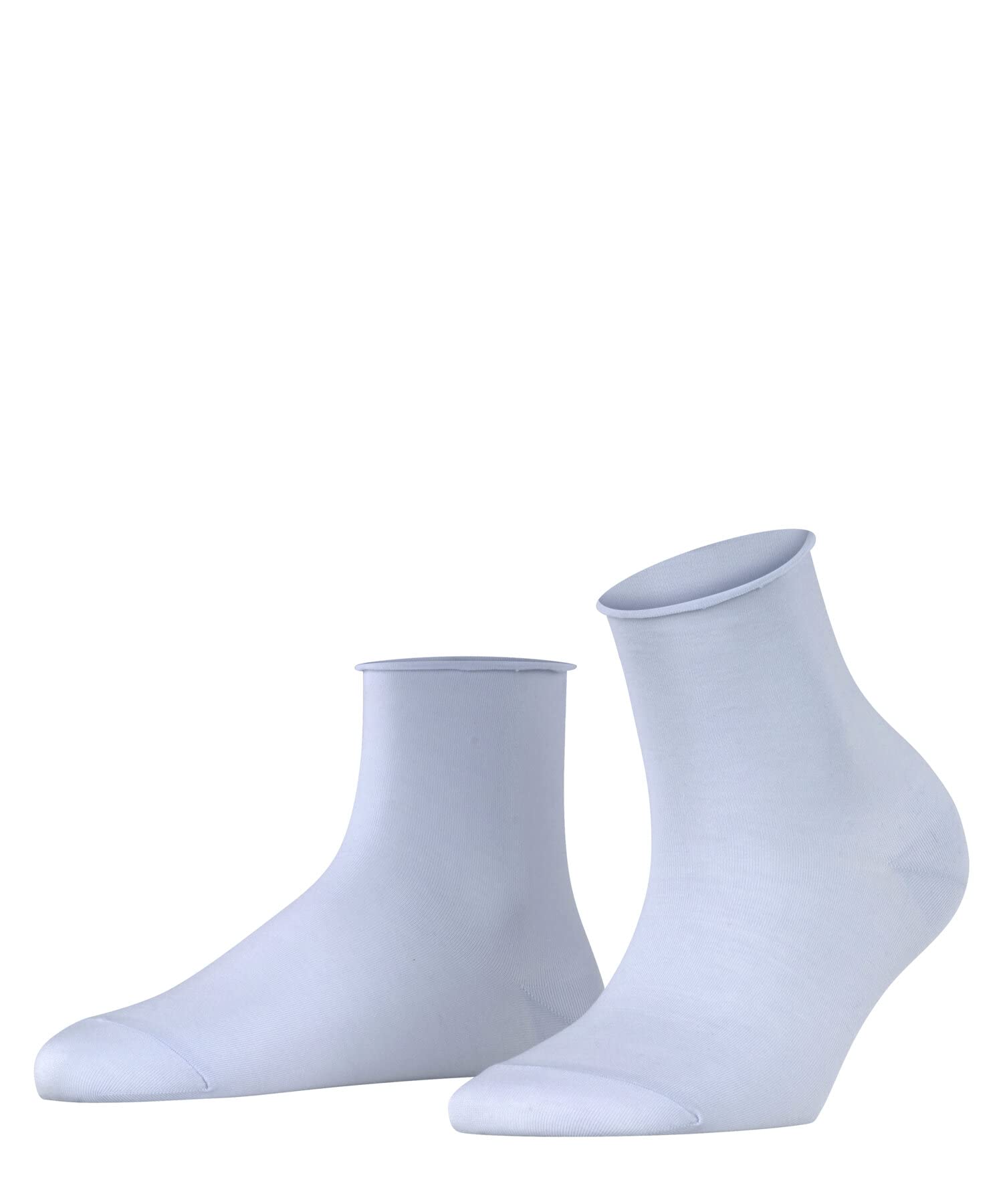 FALKE Women's Cotton Touch W Sso Thin Plain 1 Pair Socks, Blue Light 6594, 2.5-5