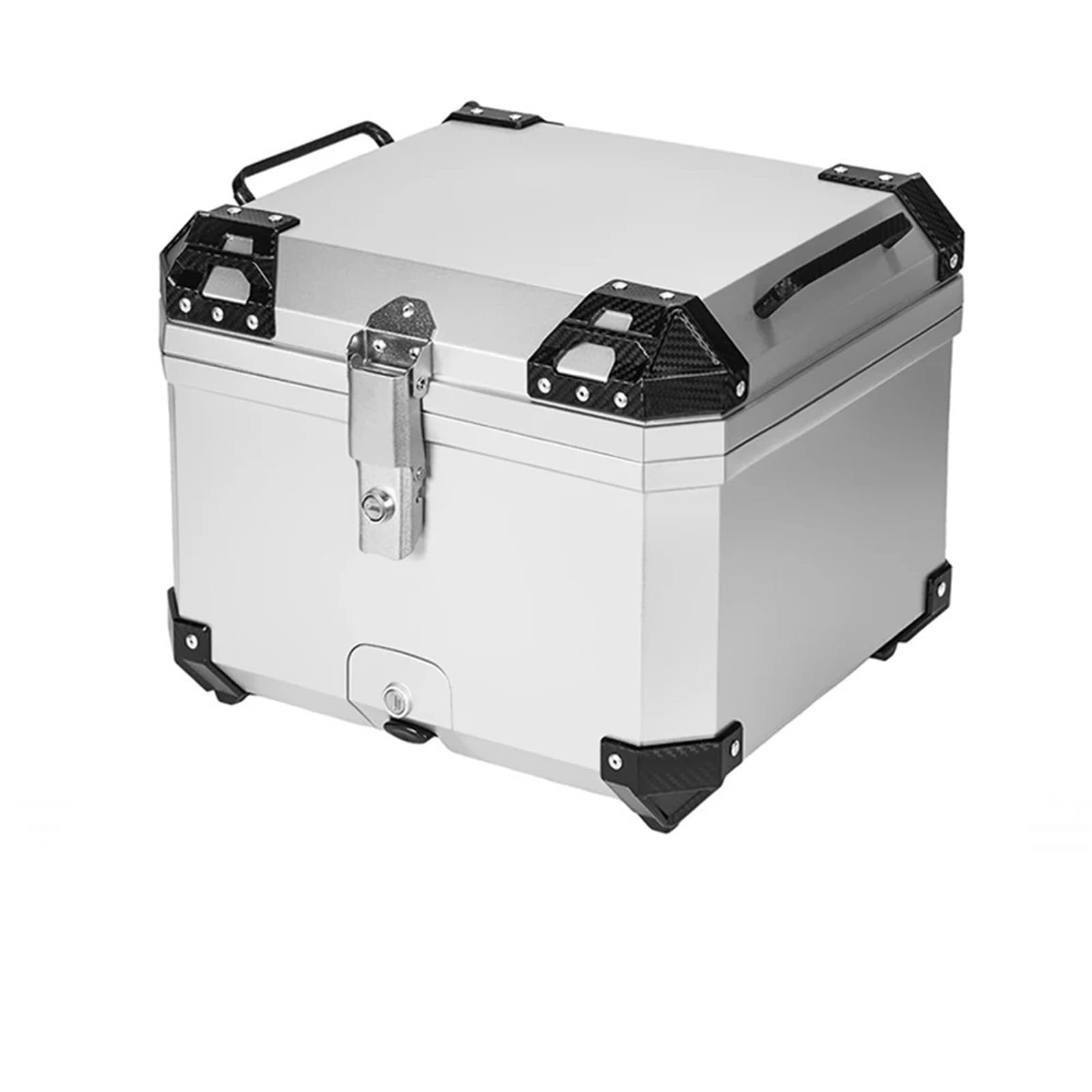 motocyklowyTopcase 45L motocyklowy kask box górny ogon tylny bagaż przechowywanie narzędzi skrzynki zamek pasuje do BMW R1200GS R1250GS R1200GS R1200GS LC ADV bagażnika motocykla(57L Silver Box)