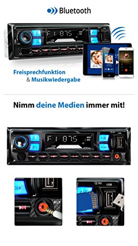XOMAX XM-RSU255BT Autoradio con bluetooth vivavoce...