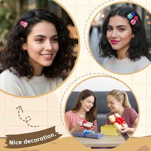 6 Piezas Pinzas de Pelo Luminosas de los 80s y 90s para Niñas y Mujeres, Accesorios de Pelo Retro que Brillan en la Oscuridad, Estilo Casete, Corazón, Estrella, Labios y Rayo Neon para Conciertos y Fiestas miniatura 5