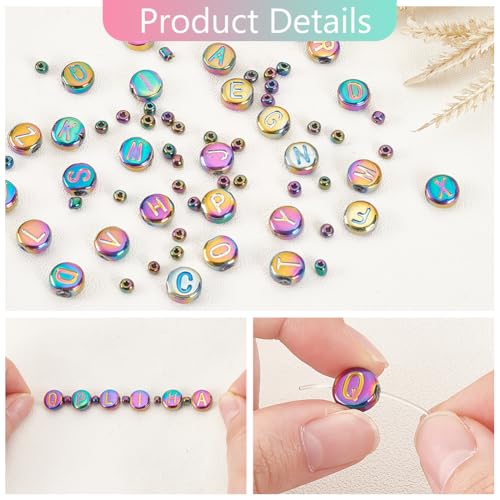 PH PandaHall 244pcs Glass Letter Beads - Image 4