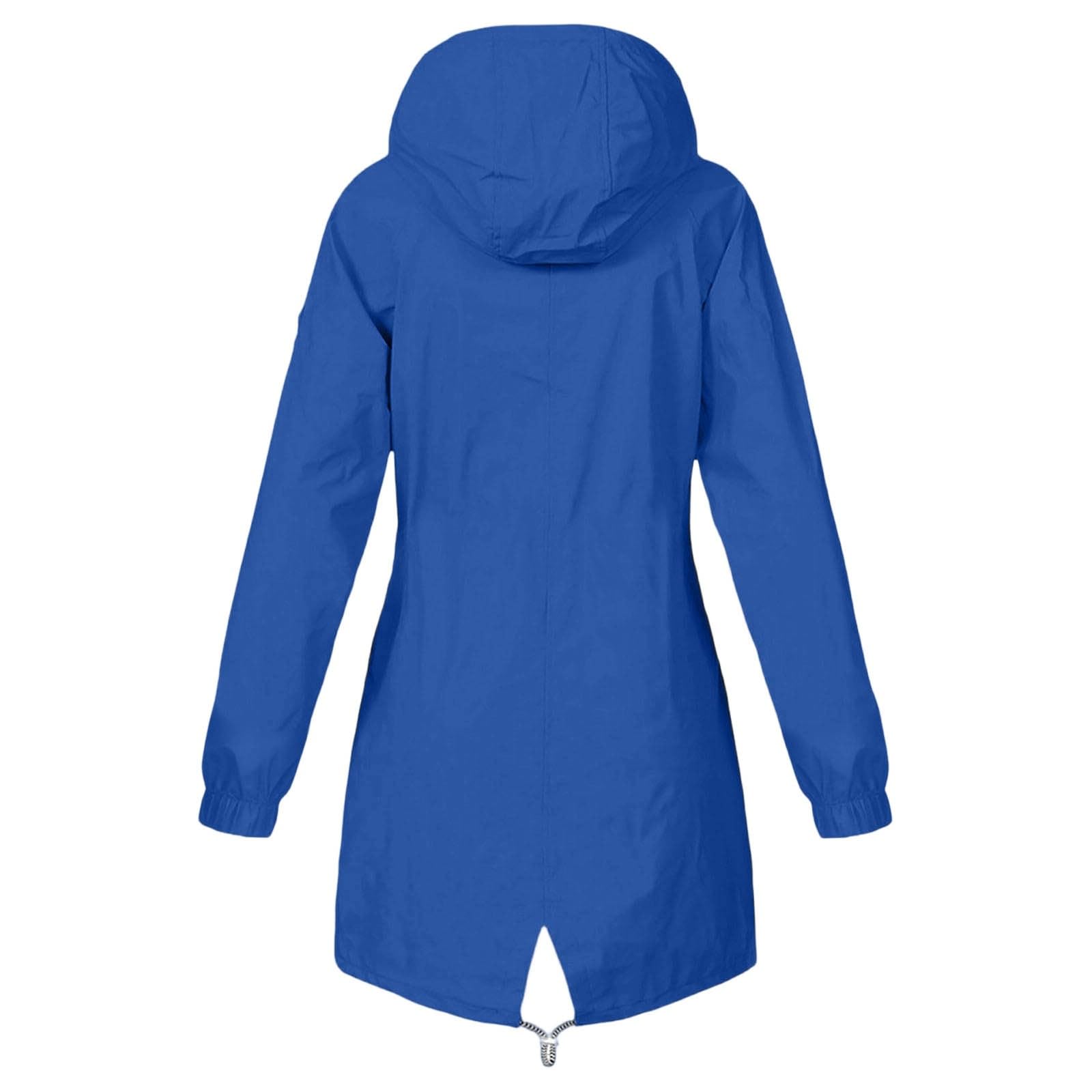 Veste Imperméable Légère pour Femme, Coupe Vent Femme, Impermeable Veste de Pluie à Capuche pour Randonnée, Course à Pied, Cyclisme, Voyages