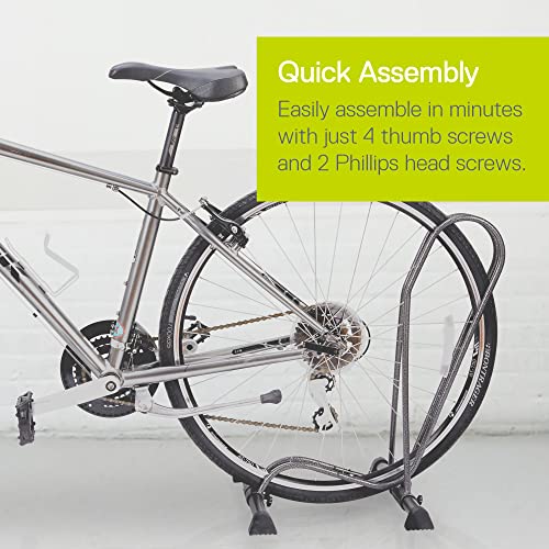 Delta Cycle Single Bike Stand Floor, Tool-Free Adjustable Bike Floor Stand For Mountain, Fat Tire, Road Bikes, Freestanding Bike Stand For Garage Parking #TOP4