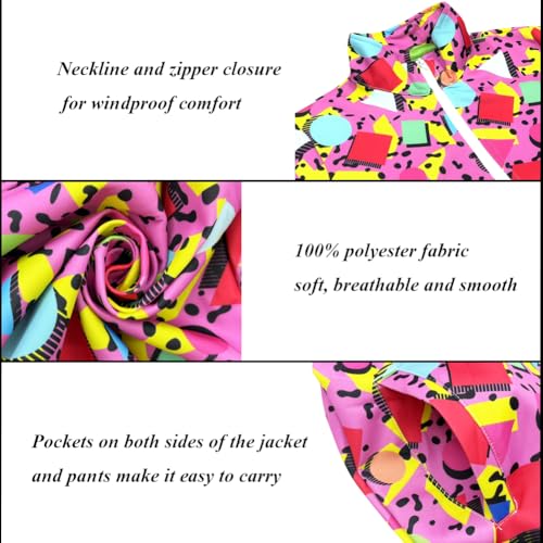 Kids Two-Piece Classic Zippered Sports Jacket Set Sweatpants Jogging Teenager Sportswear Set4