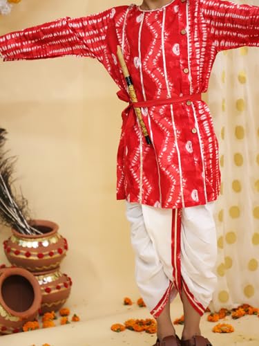 Image of BownBee Kids Ethnic Wear Dhoti Kurta Set | Traditional Festive Clothing for Children | Indian Wedding & Celebration Wear | Comfortable Fit
