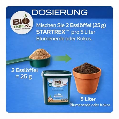 Substrat BioTabs Startrex 5000 g enrichi pour stimuler les racines