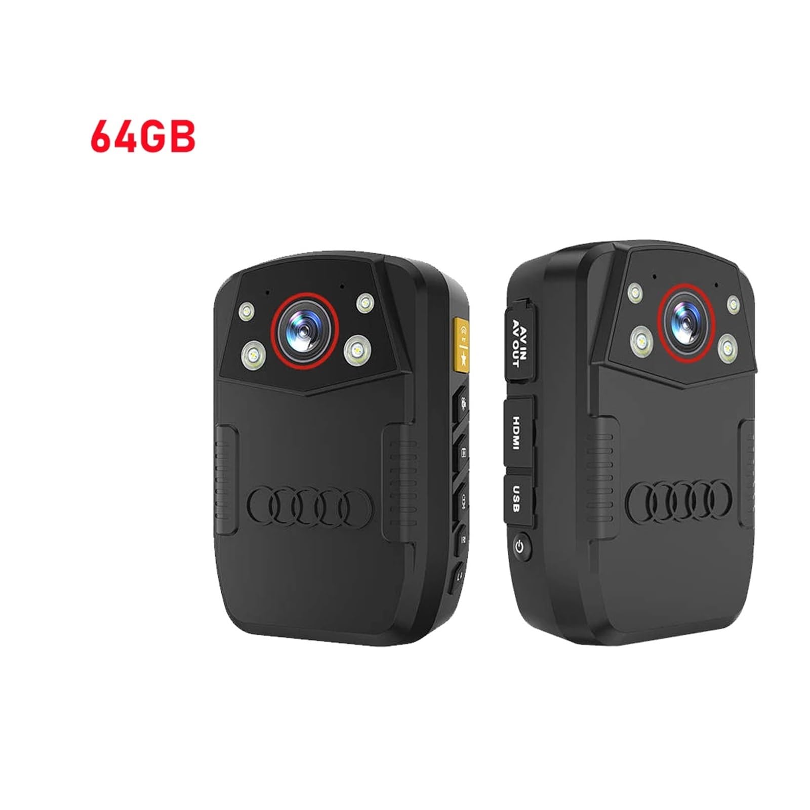 Caméra corporelle, Z2 – caméra corporelle d'enregistrement en Un clic, enregistreur vidéo caché, Surveillance sans Fil, Mini de Police(64GB)