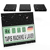 4 Tapis Anti-Vibrations Machine à Laver & Sèche-Linge 90x90x15 mm - Tapis Anti-Bruit Lav...