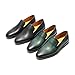 Men's Fashion Leather Loafers, Slip-On Casual Dress Shoes for Weddings & Formal Events