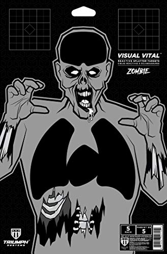 Visual Vital Zombie Splatter Target - 10-Pack - 14" X 9.5" - Firearms Targets - Rifle Target - Range Target - Gun - Reactive Targets For Shooting (Amzd-0900-00-002) #TOP1