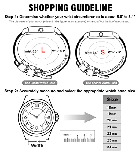 Image of Ritche Christmas Gift Silicone Watch Bands 18mm 20mm 22mm 24mm Quick Release Rubber Watch Bands for Men, White Elephant Gifts, Stocking Stuffers For Men