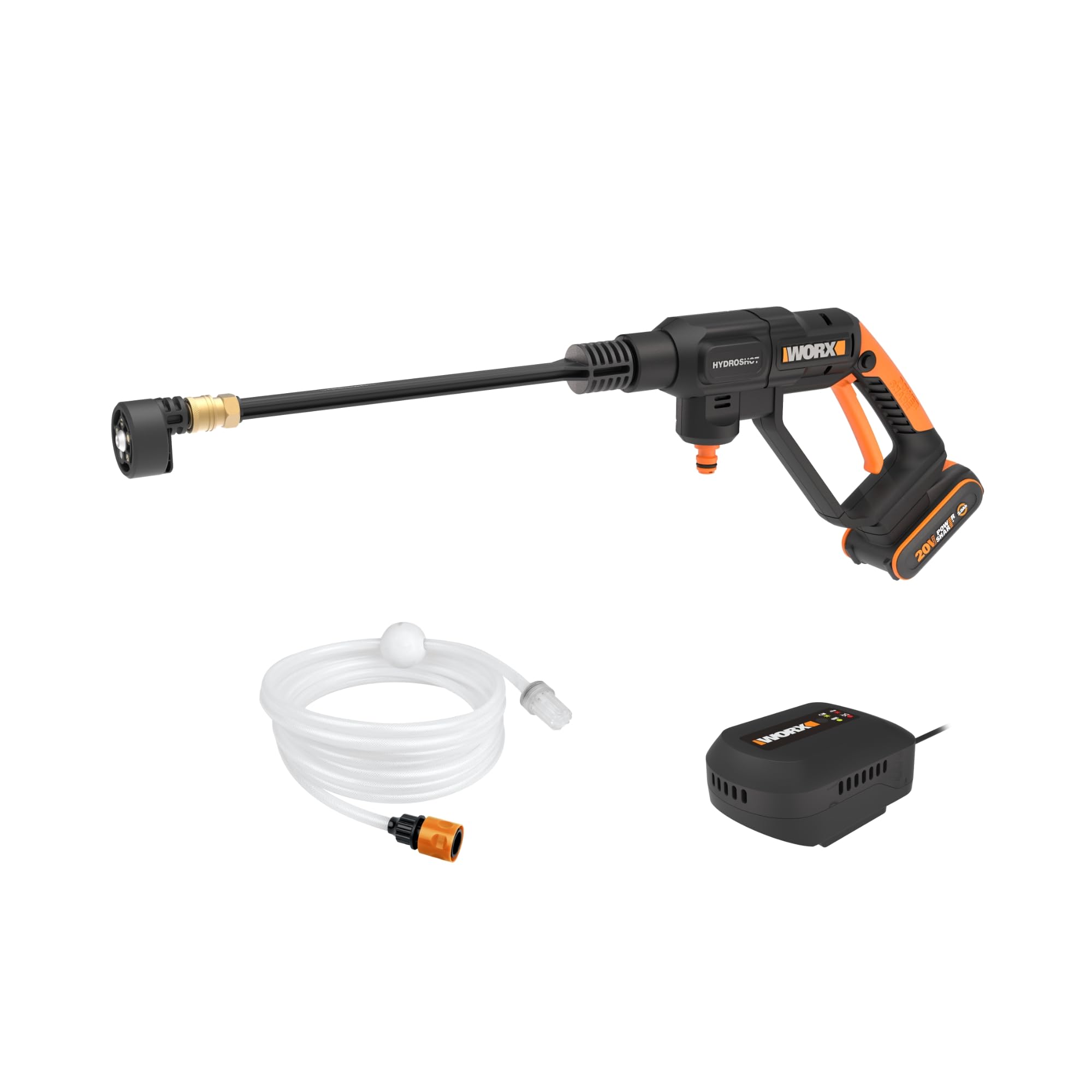 WORX WG082E.9 Akku-Sense 20V, 600W Brushless Motor, 2-in-1 Rasentrimmer  Freischneider, 30 cm Faden / 25,5 cm Metallklinge, Bike Handle Griff, klappbarer Schaft Ohne Akku  Ladegerät