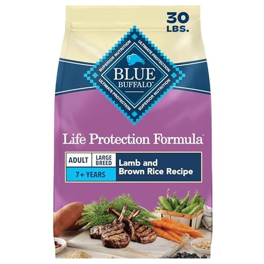 Blue Buffalo Life Protection Formula Large Breed Adult Dry Dog Food, Promotes Joint Health and Lean Muscles, Made with Natural Ingredients, Lamb & Brown Rice Recipe, 30-lb Bag