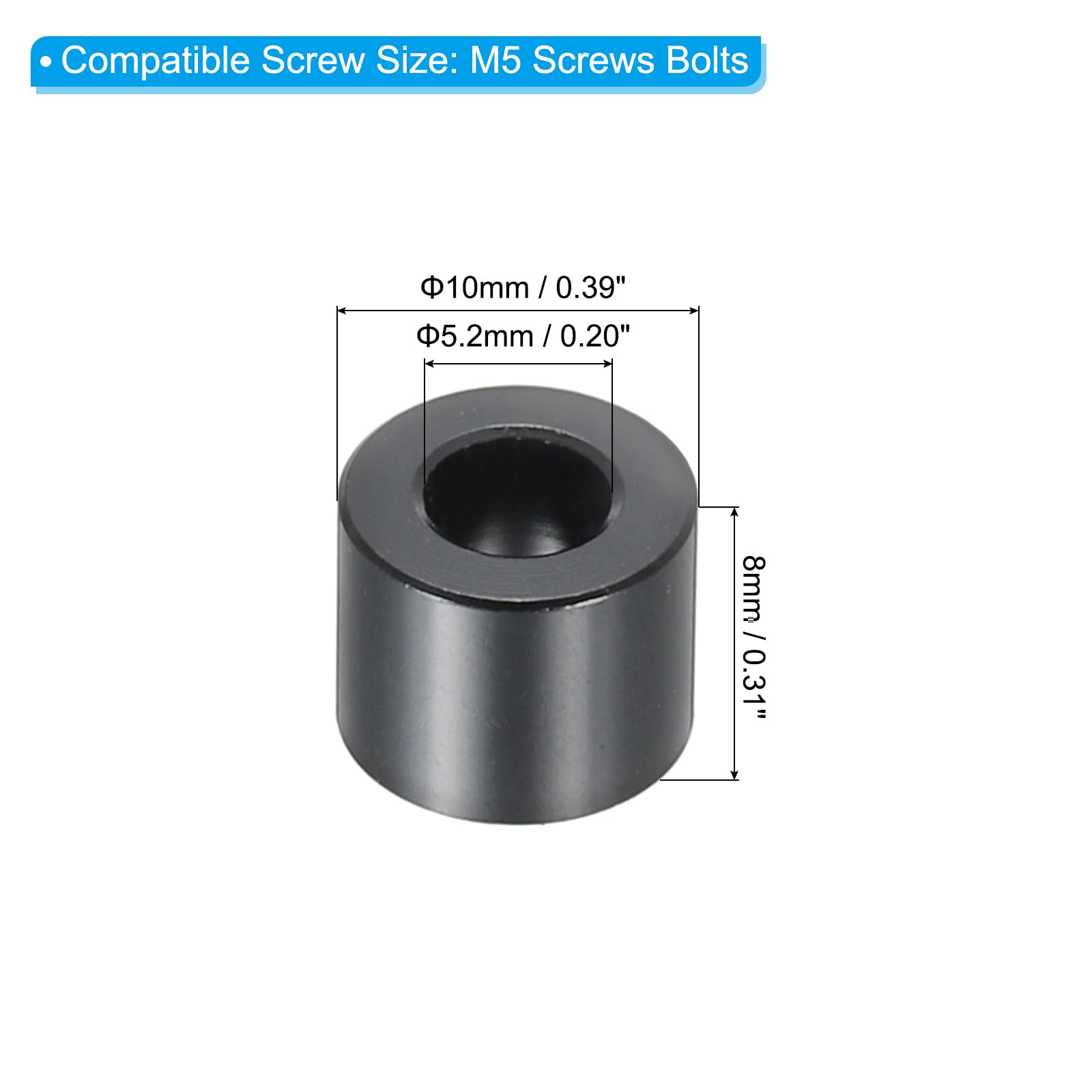 PATIKIL M5 Aluminum Spacers - Image 2