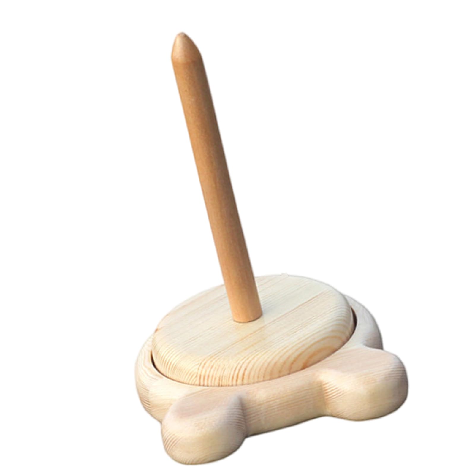Kalttoy Wood Yarn Dispenser Desktop Rotating Yarn Holder Portable Spool Holder Stand for Knitting and Crochet Project