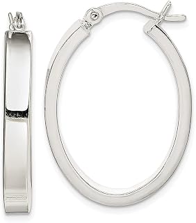 Brincos de argola ovais de prata esterlina 925 4 mm conjunto de argolas de orelha joias finas para mulheres presentes para ela, Prata esterlina Cristal