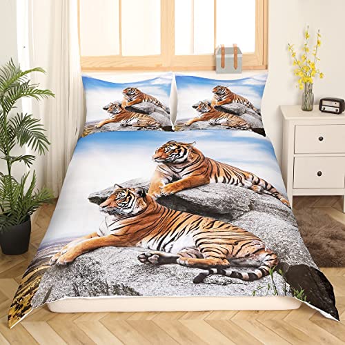 Juego de cama de tigre para niñas y niños