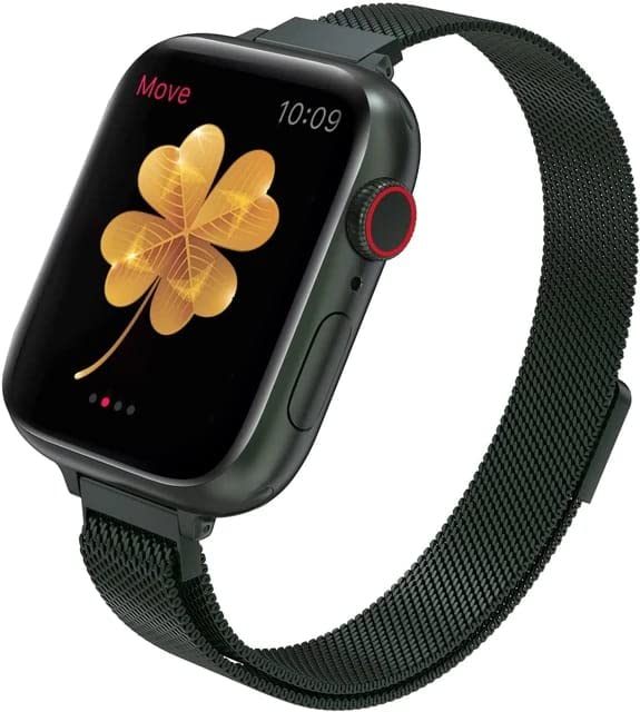 Grippie Slim Magnetic Metal Band Compatible with iOS Watch 45MM Milanese Loop Thin Narrow Stainless Steel Mesh Adjustable Strap Wristband for iWatch Series SE 6 5 4 3 2 1 (Black) (B0B1F16499) Amazon Price History, Amazon Price Tracker