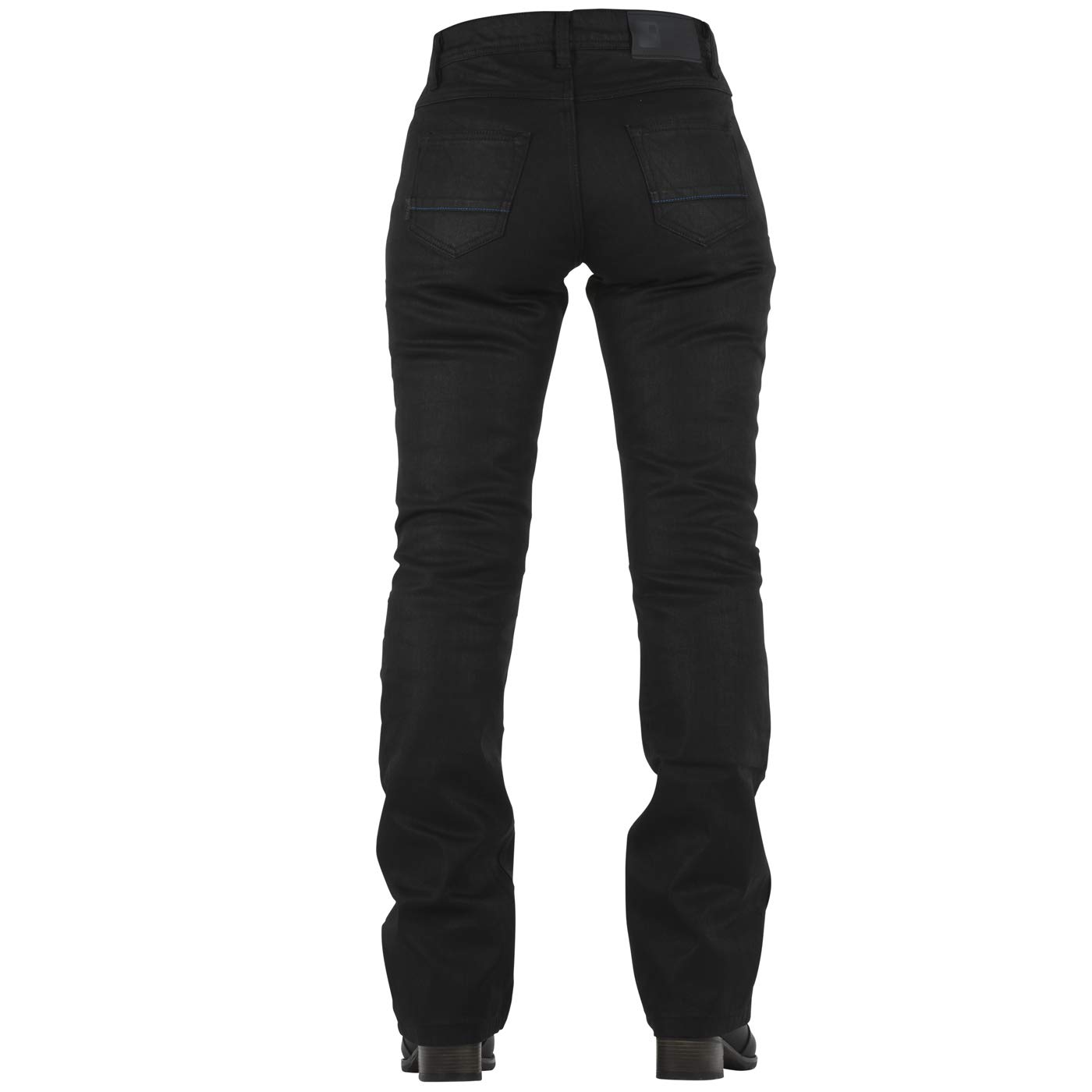 Overlap Donington Jeans Femme Homologue Route, Noir, Taille 30