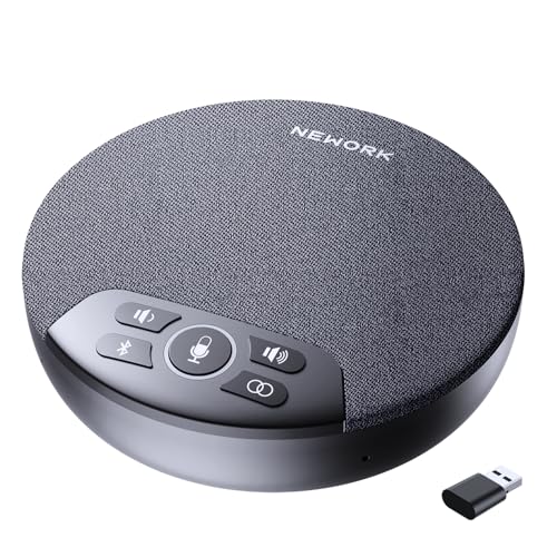 Image of FreeChat Speakerphone, Conference Speaker with 4 Mics, 360 Enhanced Voice Pickup | AI Noise Reduction, AI Echo Cancellation, Auto Volume Balance, Plug & Daisy Chain, Full-Duplex Calling