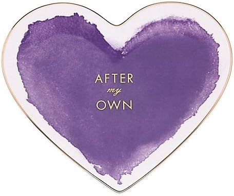 kate spades New York Posy Court Heart Dish in Purple