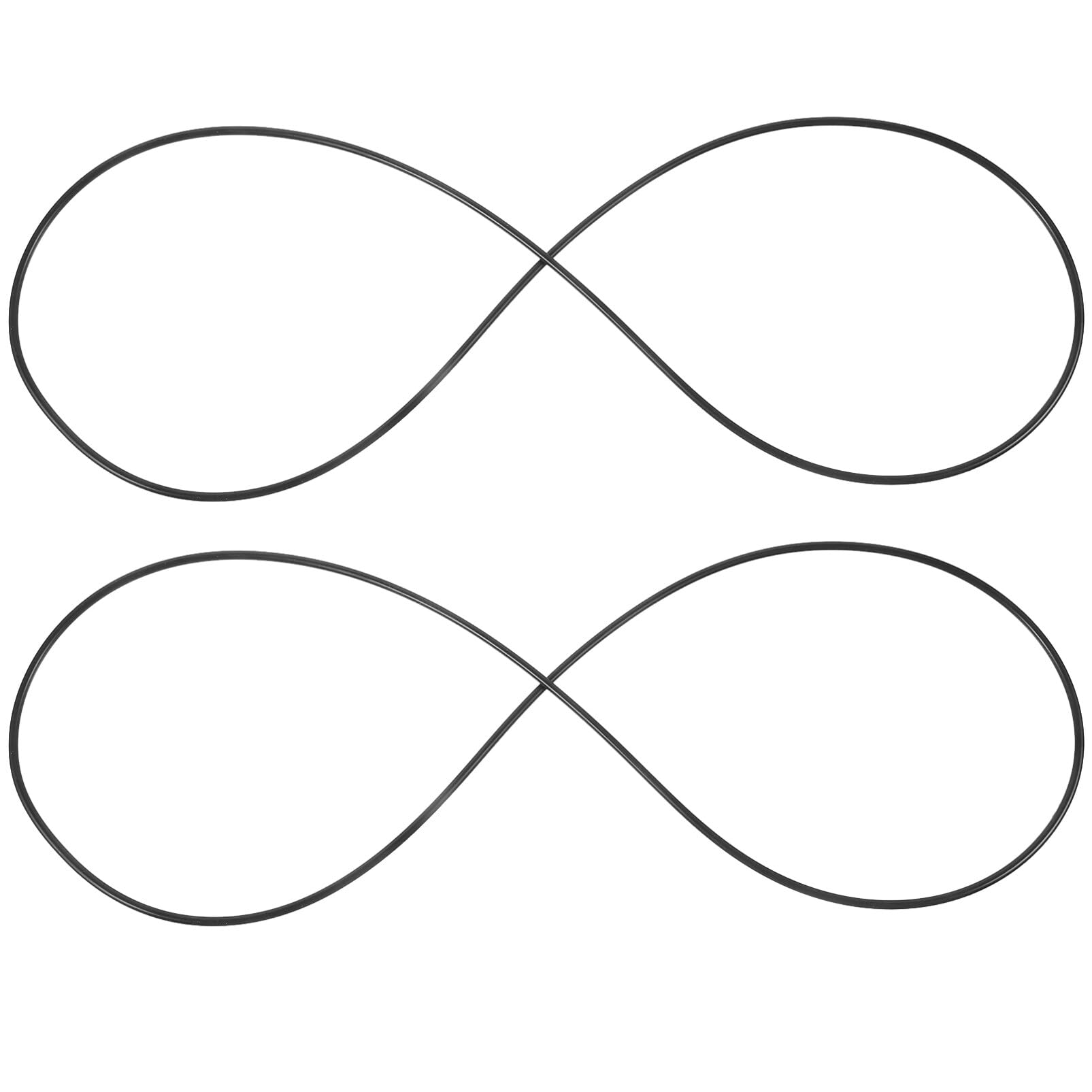 VOSAREA2pcs Black Lid Latch Strap Rubber Band Slow Cooker Lid Fixing Straps Replacement for Slow Cooker Casserole Dishes Pots Pans