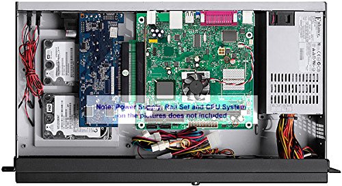 Plinkusa Rackbuy 1U(Fan Lcd)(5.25"/3.5"/2X2.5 Hd Bay)(Mini-Itx)(9.84" Deep)(Lock Door) Rackmount Chassis(Customize 1U Io Shield)(No Power Supply,No System And Case Only) Itx-G1102D #TOP4