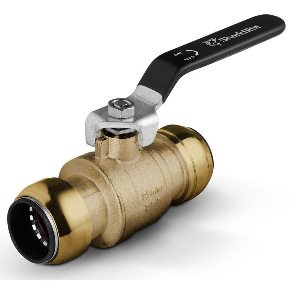 Connettore rapido per tubo ad aria compressa, tubo PEX, raccordo in ottone, SharkBite (valvola a sfera (Sharkbite), 42 mm)