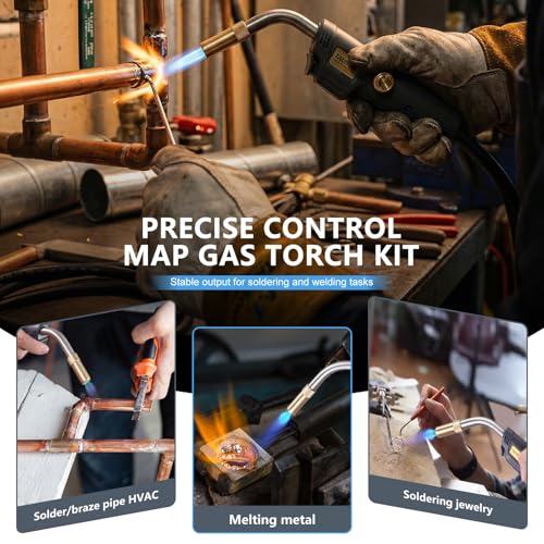 Kit chalumeau à gaz MAPP réglable pour souder sans encombre - 8