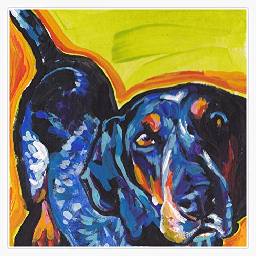 Bluetick Coonhound Dog Bright Colorful Pop Dog Art Sticker Vinyl ...