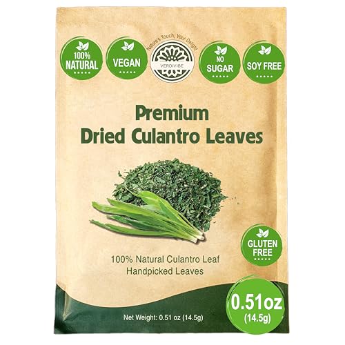 Premium Dried Culantro Leaves - 0.51 oz (14.5g) Pack for Authentic Asian Flavor (B)