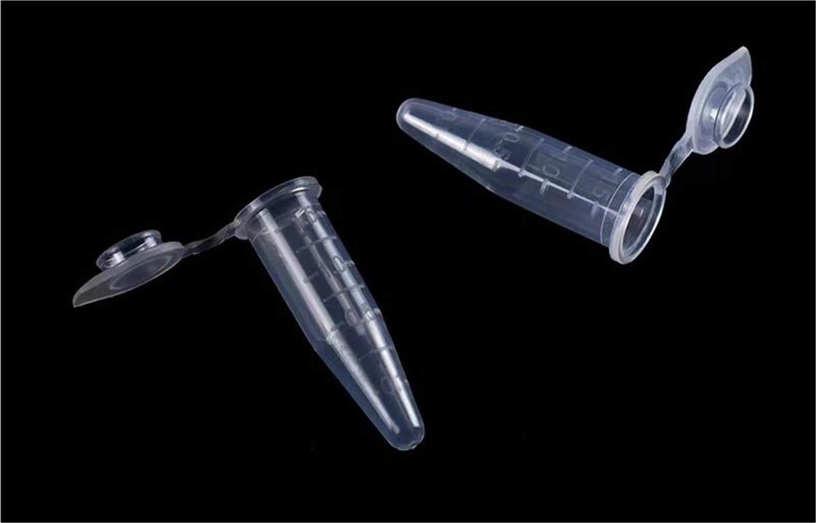 1000 unids/Lote 0,5 ml Laboratorio Claro Marca en Forma de V Tubo de centrífuga de plástico a Escala