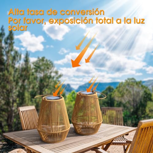 KagoLing - Faroles solares colgantes, impermeables para exteriores, decoración para jardín, patio, porche, árboles, césped, caminos - imagen 3