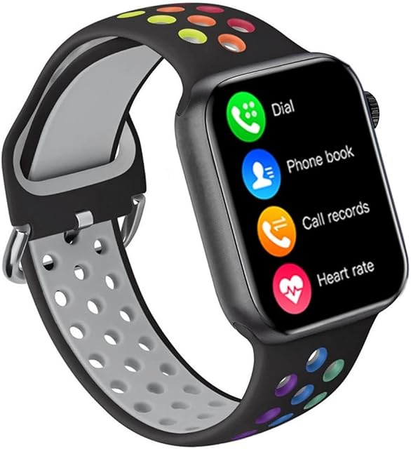 Smart Watch - Nanphn Activity Fitness Tracker Smartwatches with Call/SMS/Heart Rate/Blood Oxygen Monitor/Pedometer for Android/iOS Phones Compatible with iPhone Samsung for Women Men Kids (Black)