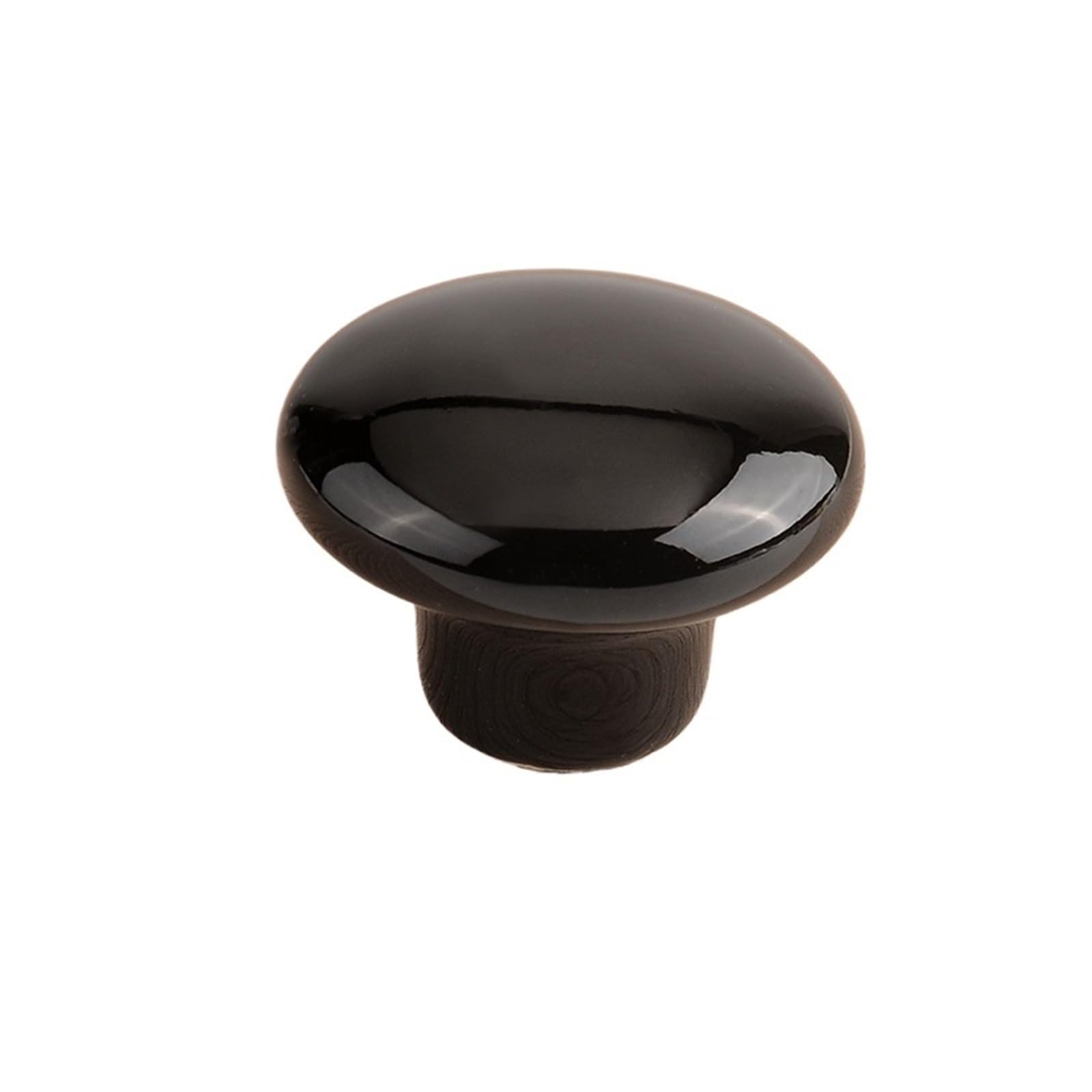 Wlihdb Black 5Pairs Drawer Pulls Knobs Single Hole Ceramic Small Dresser Handles For Chest Of Drawer(,Big)