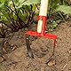 LUCKO Bügelhacke R10 Gartengeräte Unkraut Entferner Gerät Garten Gadgets Hacke Gartenzubehör Gartenhacke Gartenkralle Unkrautstecher für langem Stiel