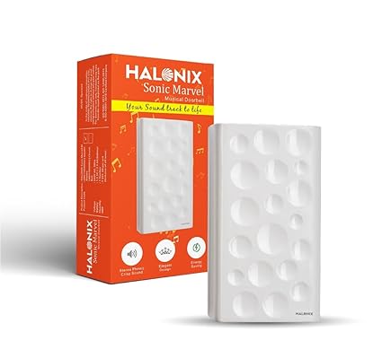 Halonix Sonic Marvel Church Bell for Door | Musical Bell for Home | Ding Dong Bell for Home | Door Bell | Battery Door Bell | Pack 1