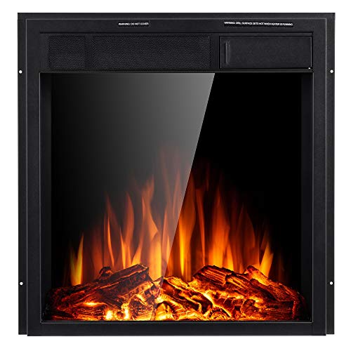 Fireplaces JAMFLY Electric Fireplace Insert 18 Freestanding Heater with