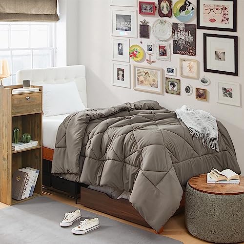 Solid Dark Brown Twin XL Comforter