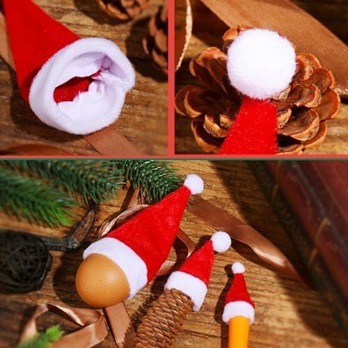 Mini Bonnet De Noël ESTUSR Lot De 24 Mini Chapeaux Et écharpes En Tricot Pour Poupée Accessoires Noel