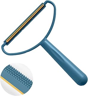 SUJAYU 2 in 1 Pet Hair Remover, Pet Hair Remover Fur Remover Dog Hair Remover Cat Hair Remover, Cat Hair Remover Furniture Pet Hair Remover for Couch Pet Hair Remover for Laundry (Blue)