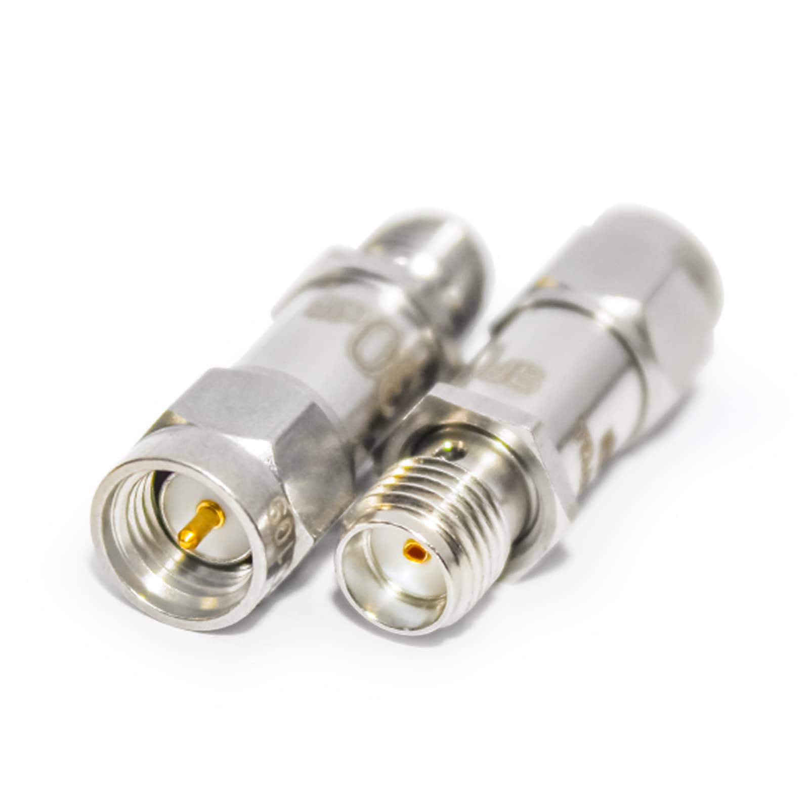 TOJOIN - Connettore SMA maschio a SMA femmina, attenuatore SMA/attenuatore coassiale RF, DC a 18 GHz, 50 Ohm, 2 W, 3 dB/6 dB/10 dB/20 dB/30 dB, confezione da 5 pezzi