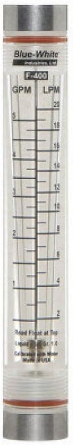 Blue-White FLOWMETER 0.5-5GPM 1/2IN F-40500LN-8