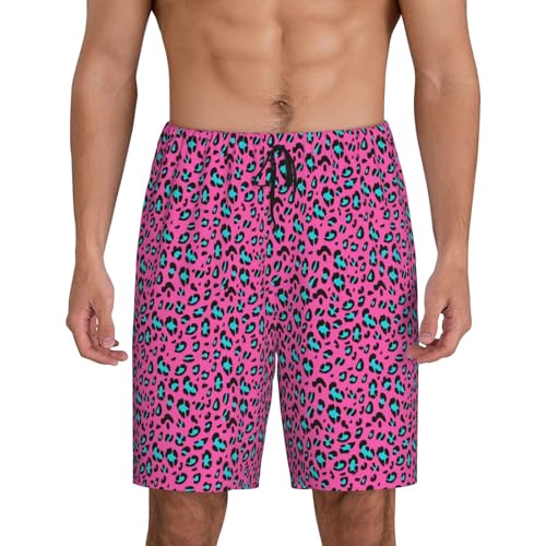 Pantalon de pyjama court léopard homme en tissu léger